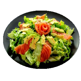 Salade avocat saumon 